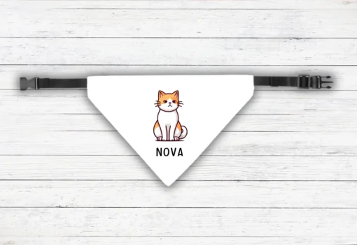 Personlig pet bandana för katt med egen design