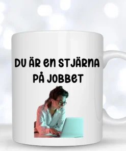 personlig mugg till kollegor och anställda