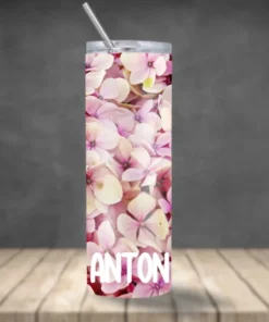 personlig tumbler rak i rostfritt stål egen design