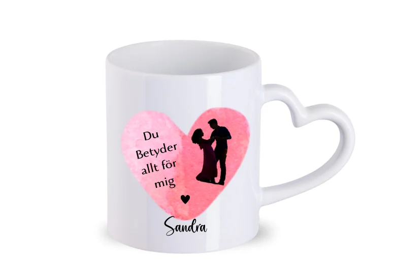 personlig mugg till kärlek