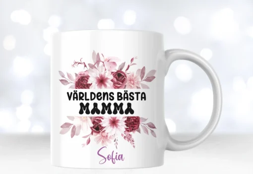 personlig mugg till mamma världens bästa mamma