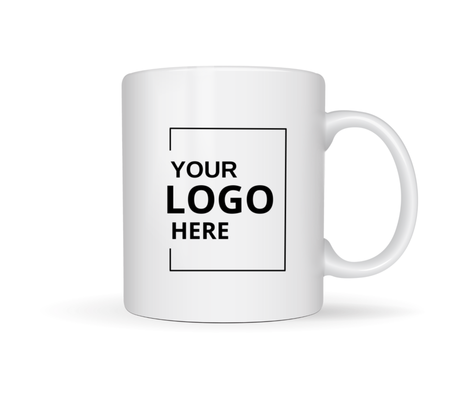 mugg med tryck och logo till företag